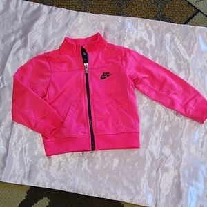 💗Nike Track Jacket Girls Sz 18 months, Full Zip, Hot Pink